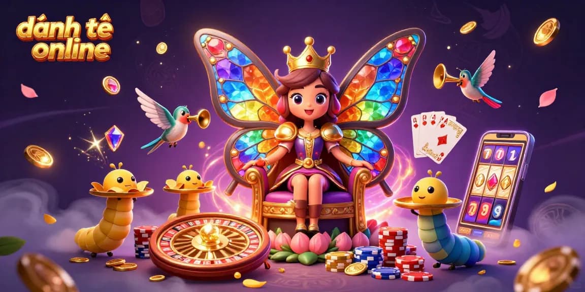 Experience excitement with đánh đề online in a vibrant 3D casino scene filled with colors and joy.