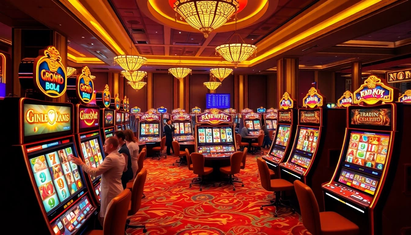 Experience the thrill of slot pragmatic play machines in an exquisite casino setting.