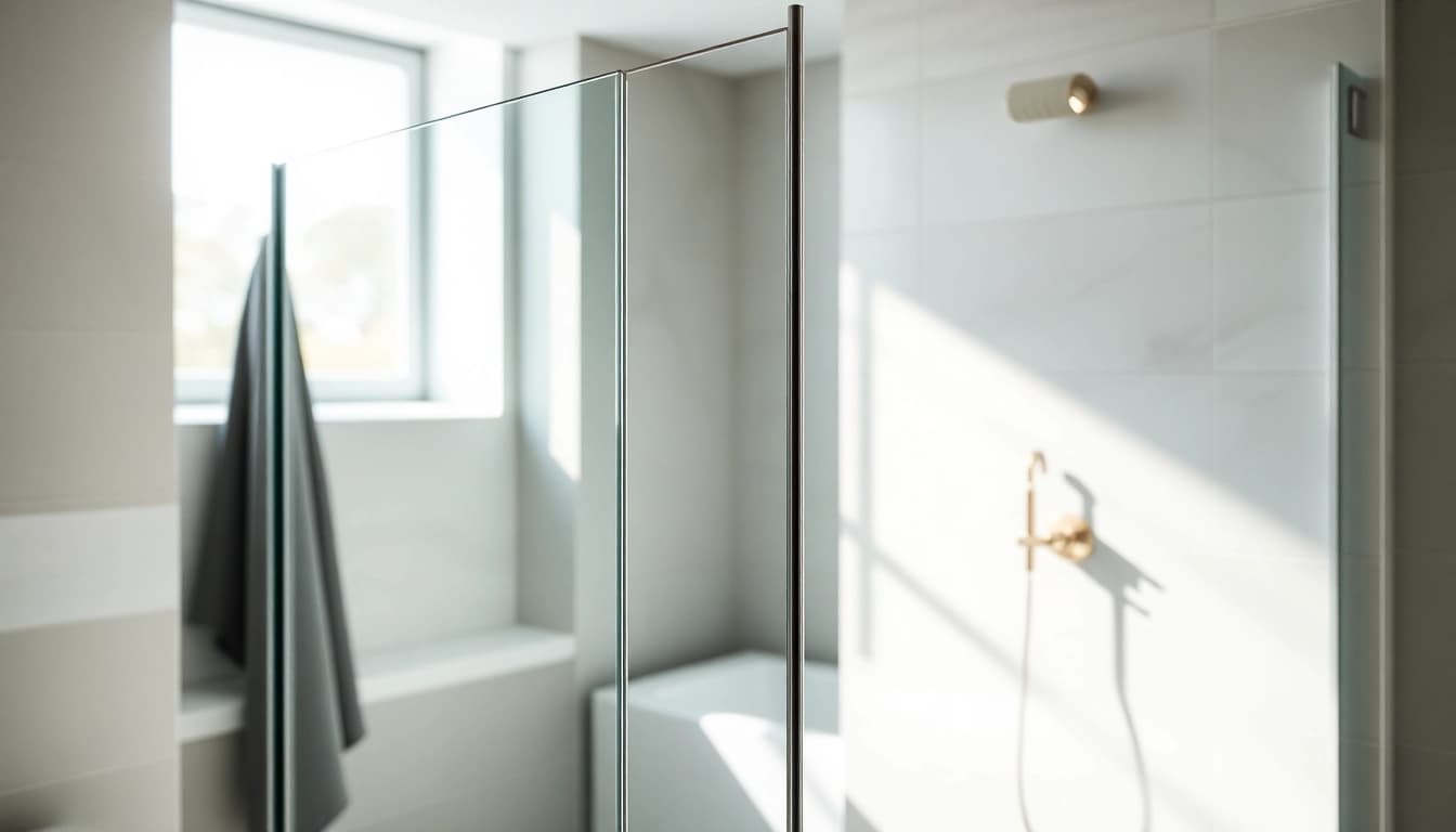 Transform your bathroom with stunning semi-frameless shower screens featuring sleek designs.