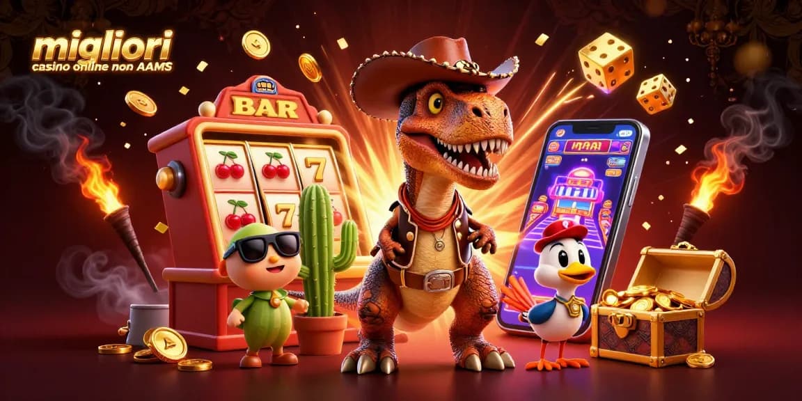 I migliori casino online non AAMS: gioca con T-Rex, cactus e roadrunner in un'avventura di jackpot e divertimento