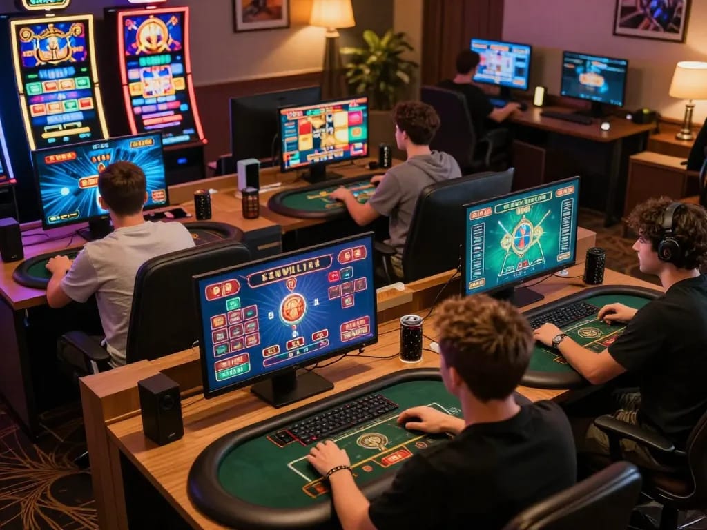 Players enjoying casino online senza registrazione with engaging table games and interactive gaming interfaces.