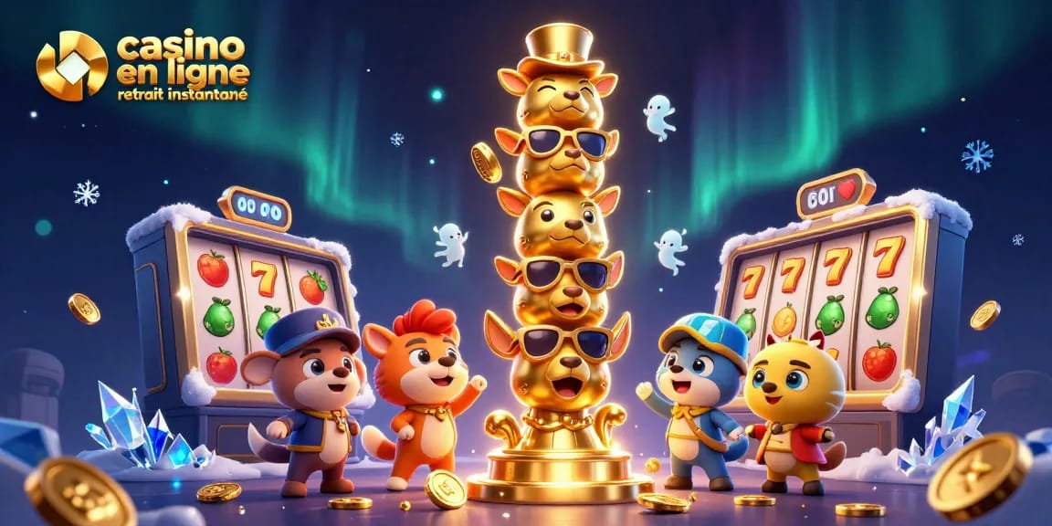 Retirez vos gains rapidement avec casino en ligne retrait instantané illustré en 3D.