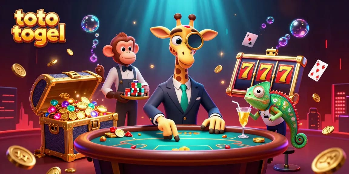 Experience the excitement of toto togel with vibrant casino characters and rich, dynamic visuals.