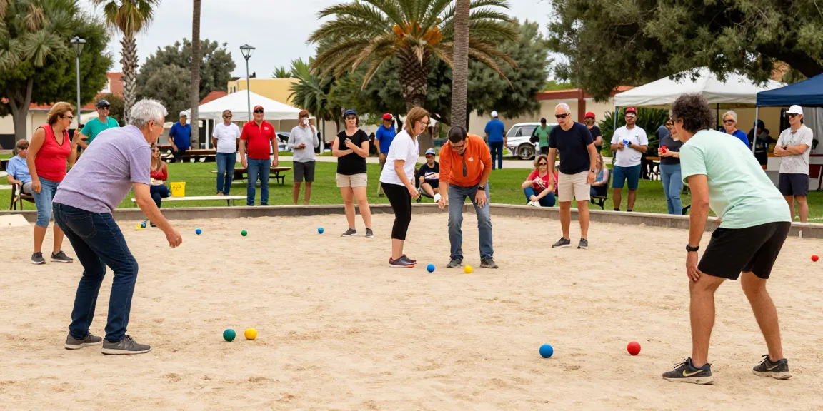 Acara turnamen petanque di fopikotamakassar.org dengan pemain bersemangat dan penonton antusias.