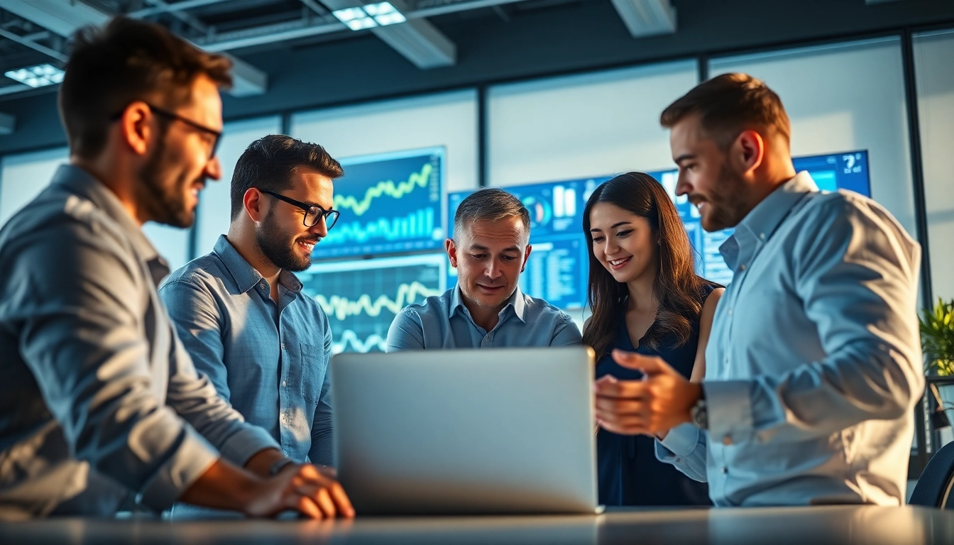 Offering managed IT services Lakeland in a vibrant office environment, showcasing teamwork and technology.