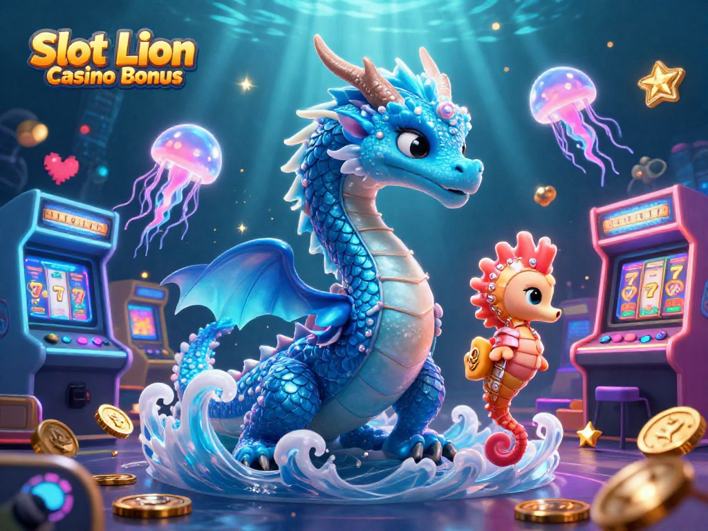 Win big with the Slot Lion Casino Bonus featuring a vibrant underwater adventure.