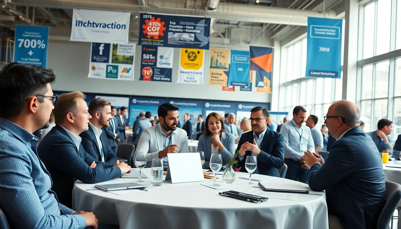 Engaging construction networking events featuring industry professionals sharing insights and opportunities.