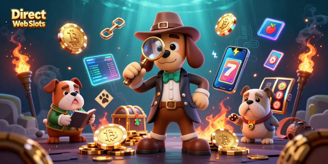Spin to win with Direct Web Slots in this vibrant 3D casino scene filled with jackpots and crypto!