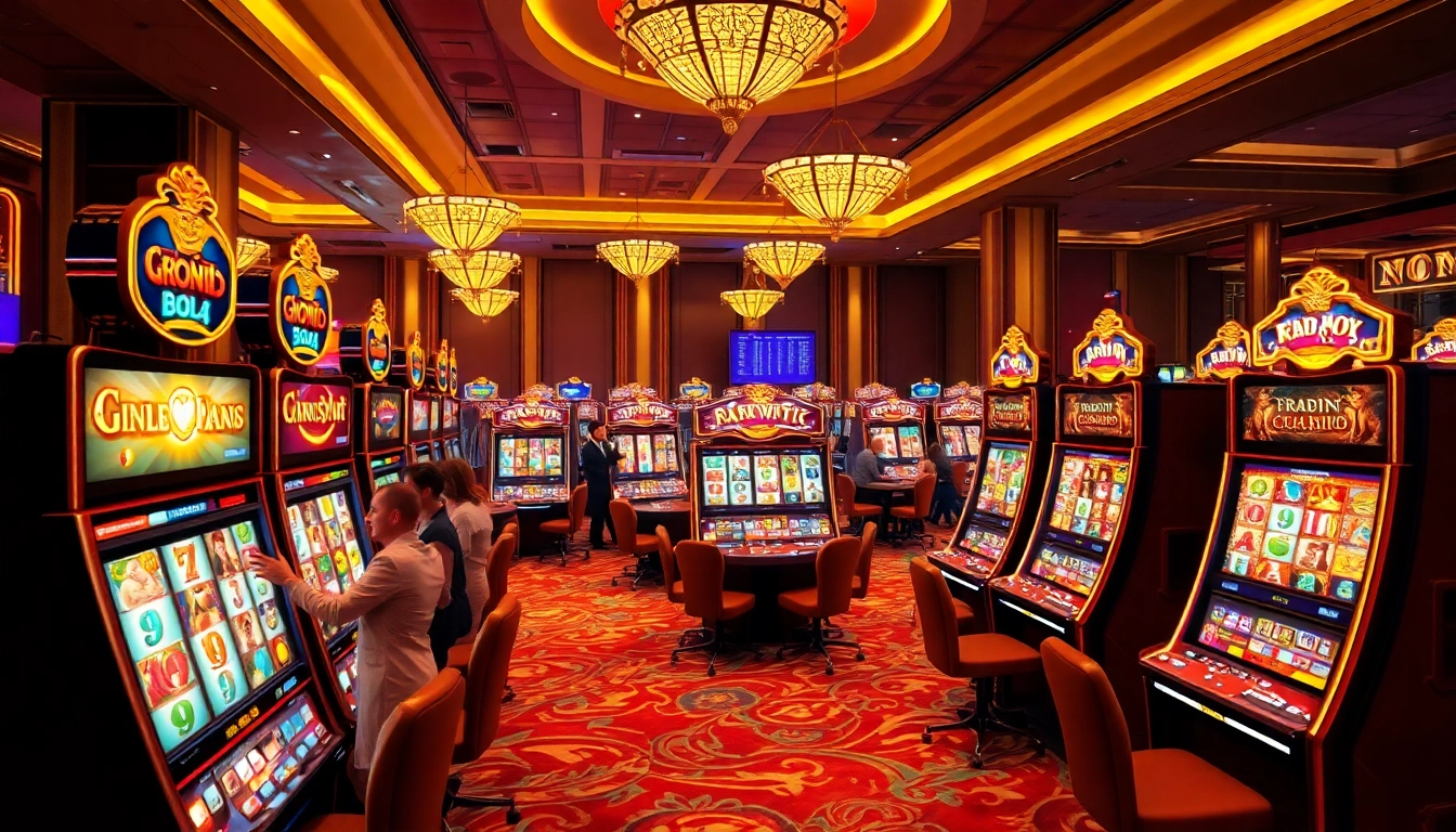 Experience the thrill of slot pragmatic play machines in an exquisite casino setting.
