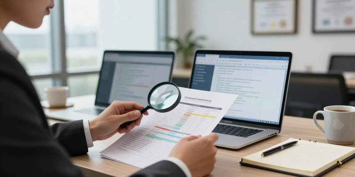 Analisis dokumen audit forensik oleh anggota aafikotatangeran.org di kantor modern.