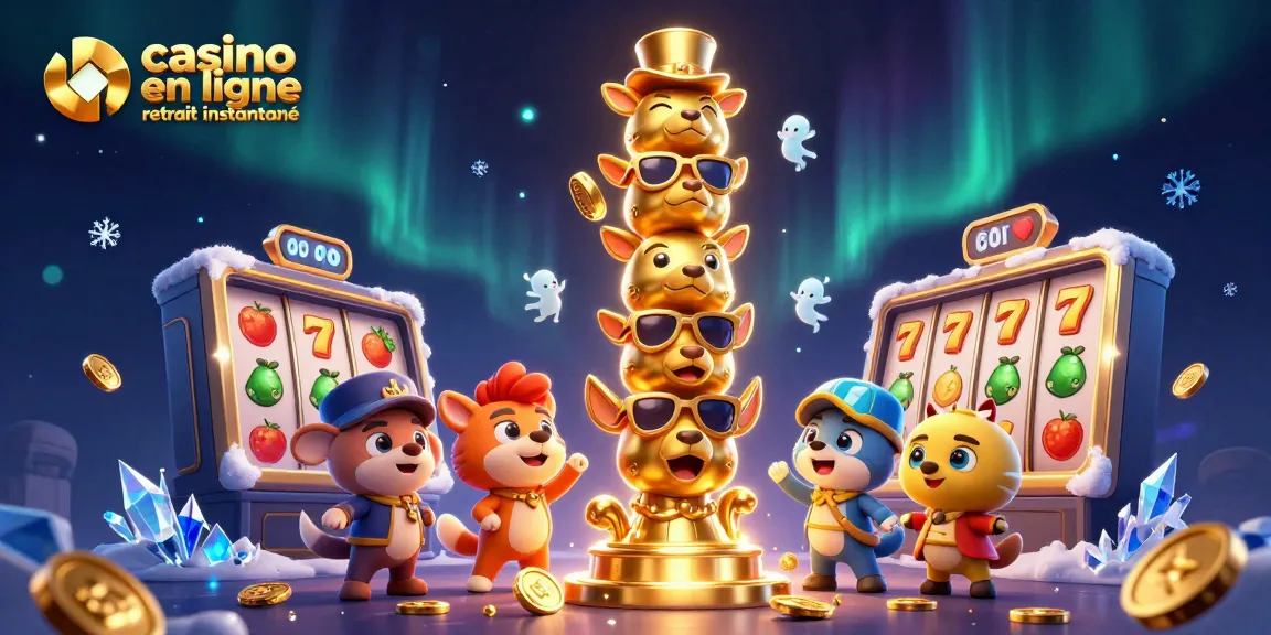 Retirez vos gains rapidement avec casino en ligne retrait instantané illustré en 3D.
