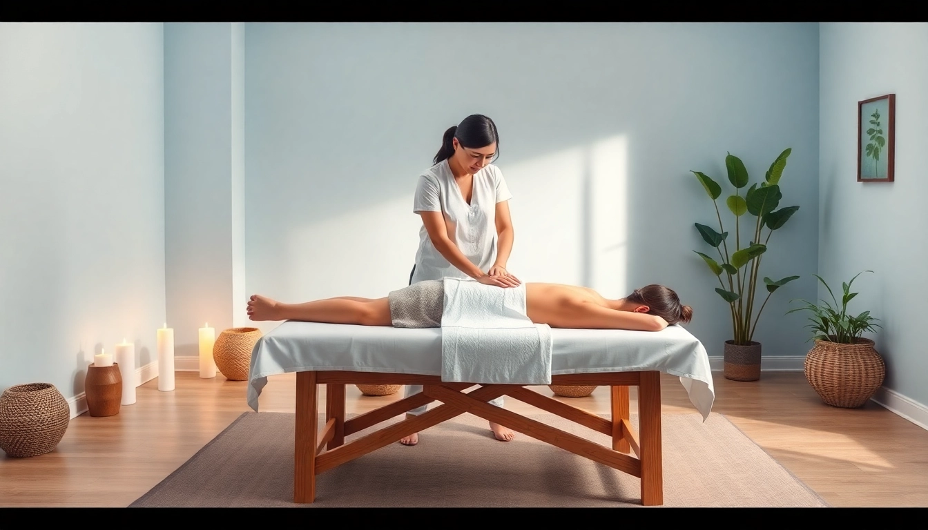 Experience healing through griesbach massage in a tranquil therapy environment with a skilled therapist.