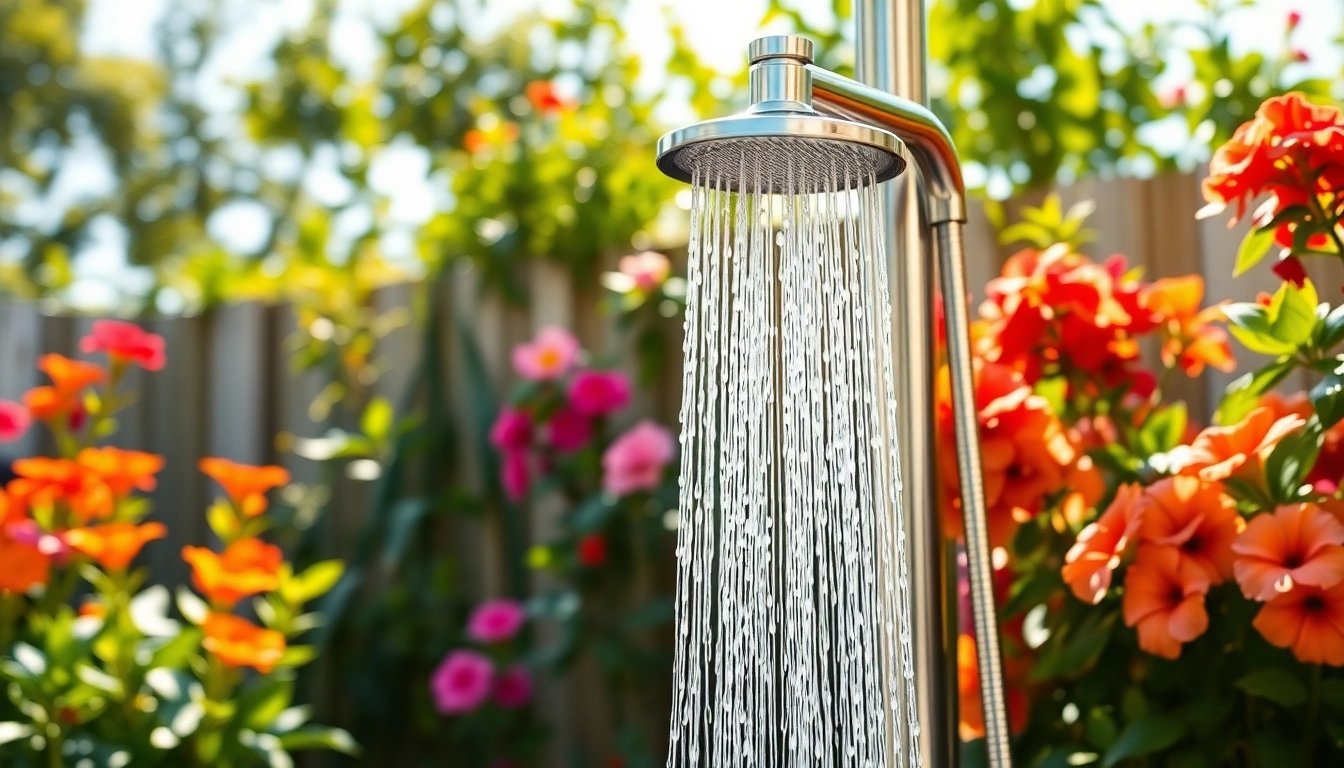 Enhance your space with a sunny shower USA in a vibrant outdoor garden setting.