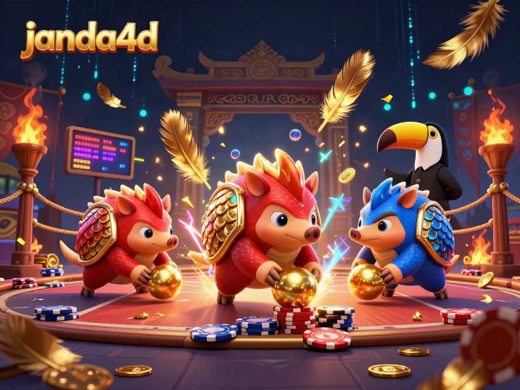 JANDA4D menawarkan momen seru dengan pangolin bersaing di arena judi yang penuh warna.