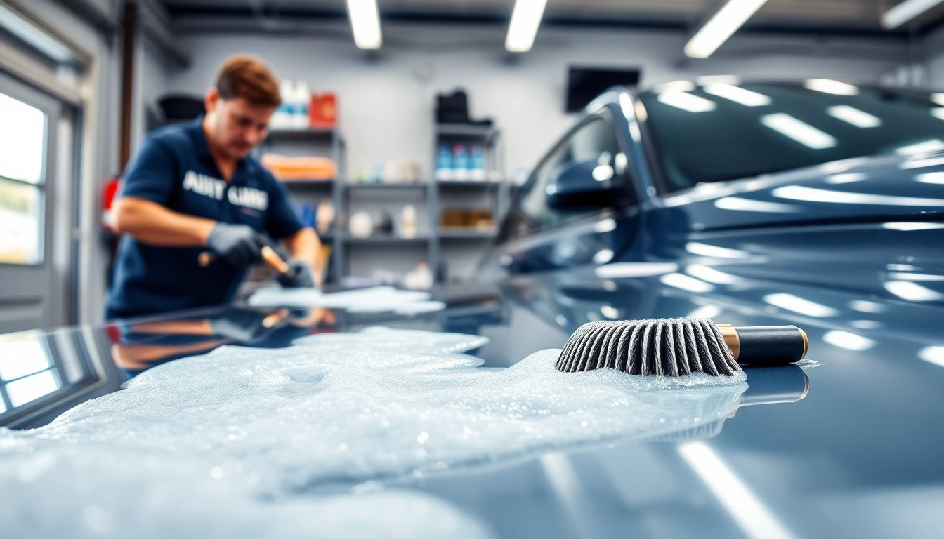 Experience premium auto detailing Cleveland TN with an expert technician in action.