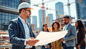 Engaged Manhattan Construction Manager collaborating on a construction project.