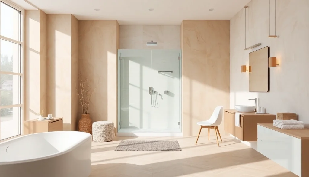 Entdecken Sie hochwertige Badprodukte von sonni sanitär GmbH in einem eleganten Badezimmer.