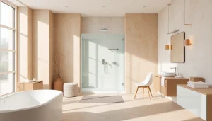 Entdecken Sie hochwertige Badprodukte von sonni sanitär GmbH in einem eleganten Badezimmer.