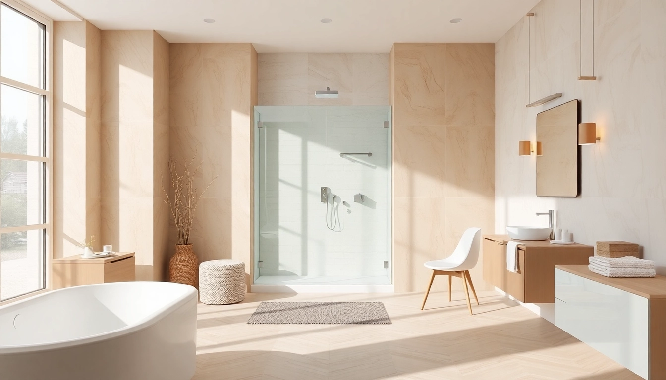 Entdecken Sie hochwertige Badprodukte von sonni sanitär GmbH in einem eleganten Badezimmer.