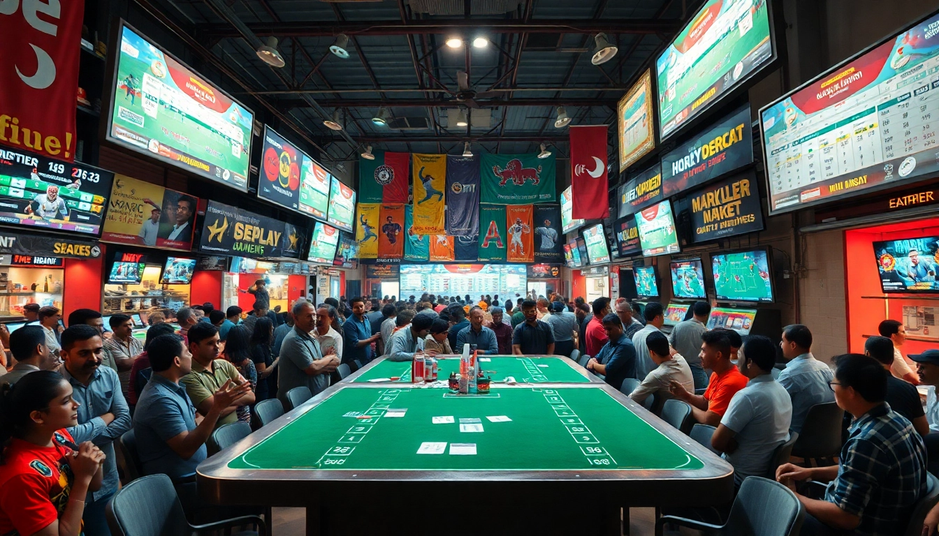 Engaging view of sports betting sites India with enthusiasts enjoying diverse betting options.