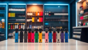 Erleben Sie die Auswahl an hqd pods in einem modernen Vape-Shop.