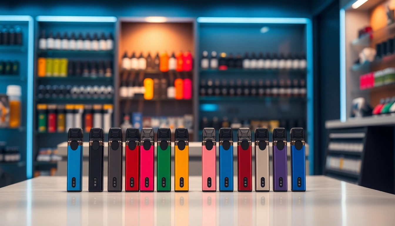 Erleben Sie die Auswahl an hqd pods in einem modernen Vape-Shop.