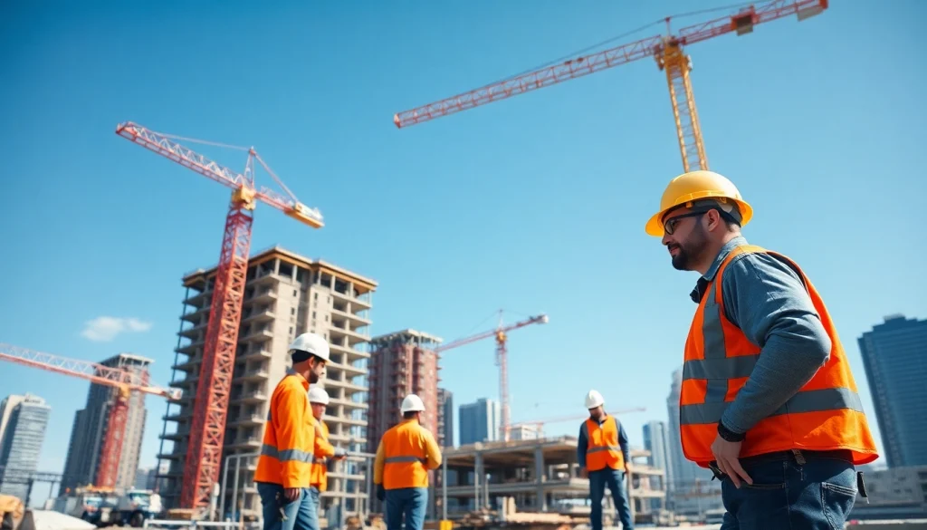 Manhattan General Contractor supervising construction activities at a high-rise site.