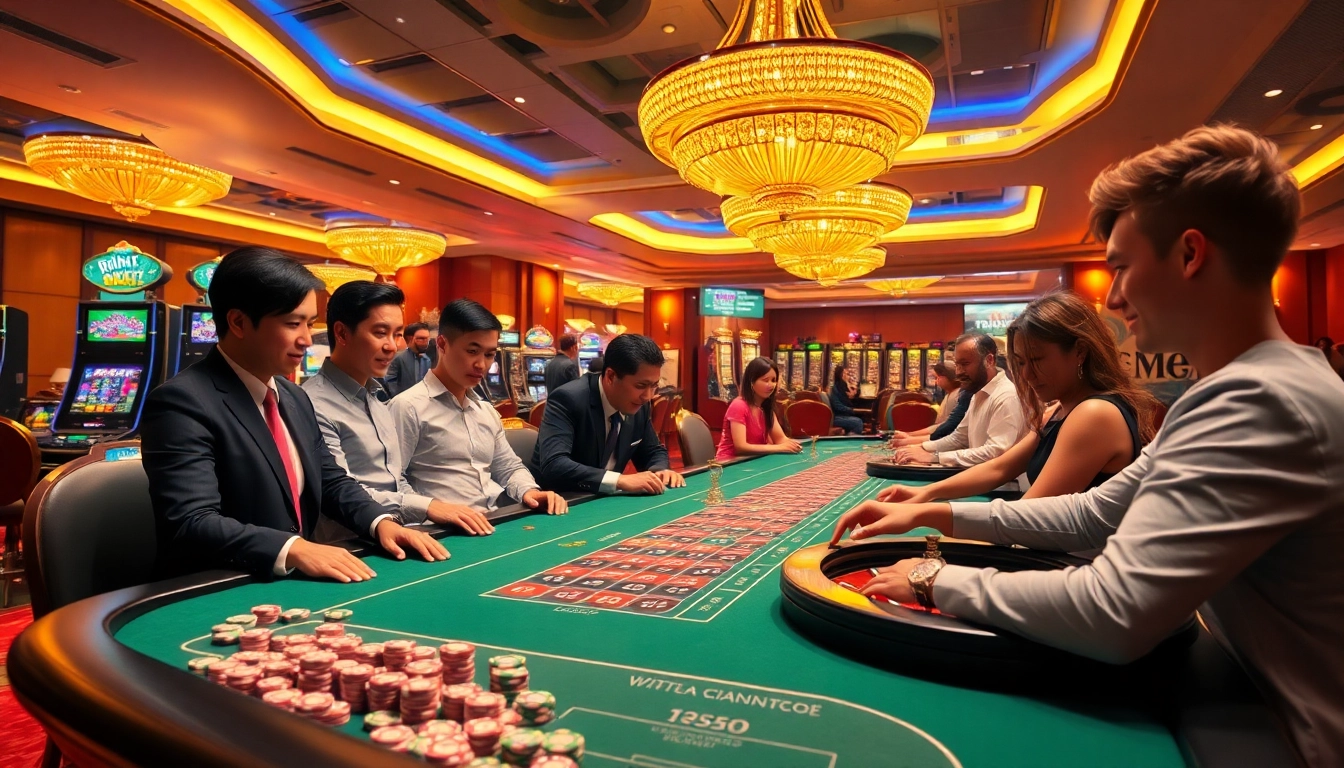 Experience thrilling gameplay at https://nhacaita88.contact/ with vibrant casino tables and exciting betting action.