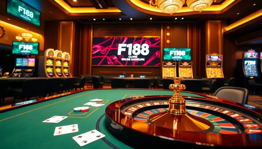 Experience the thrill of F168 with vibrant casino games and a luxurious atmosphere.