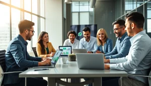 Engaged business team optimizing customer interactions with WhatsApp Business CRM integration.