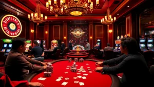 Experience thrilling poker gameplay at PH22255.COM with vibrant casino visuals.