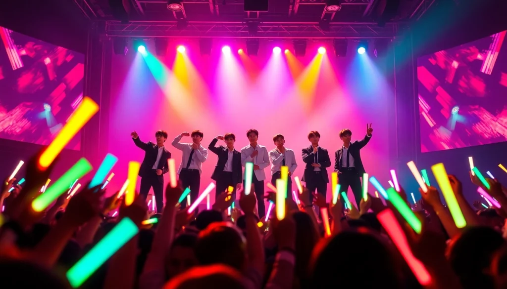 BTS news showcasing a live concert with vibrant energy and thrilling crowd engagement.