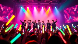 BTS news showcasing a live concert with vibrant energy and thrilling crowd engagement.
