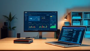 Innovative infosec workspace showcasing Amazon price tracker and financial data analysis.