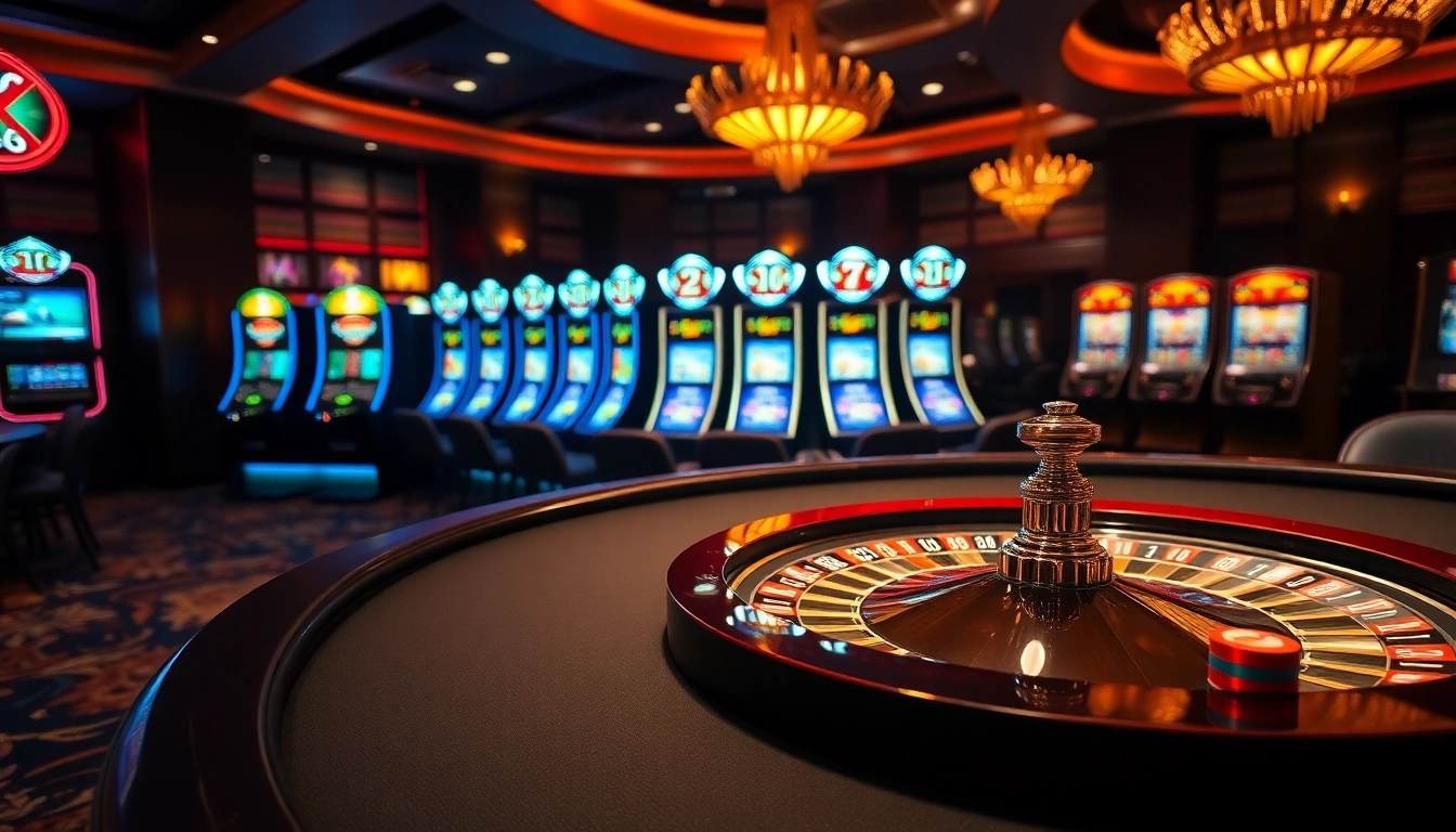 Experience excitement at xin88 with a sophisticated casino ambiance featuring roulette and poker.