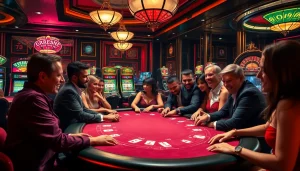 Players strategize at a poker table in a casino, inspired by the hidden wiki environment.