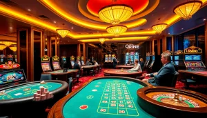 Engaging scene at rr 88 casino with vibrant gaming tables and excited players.