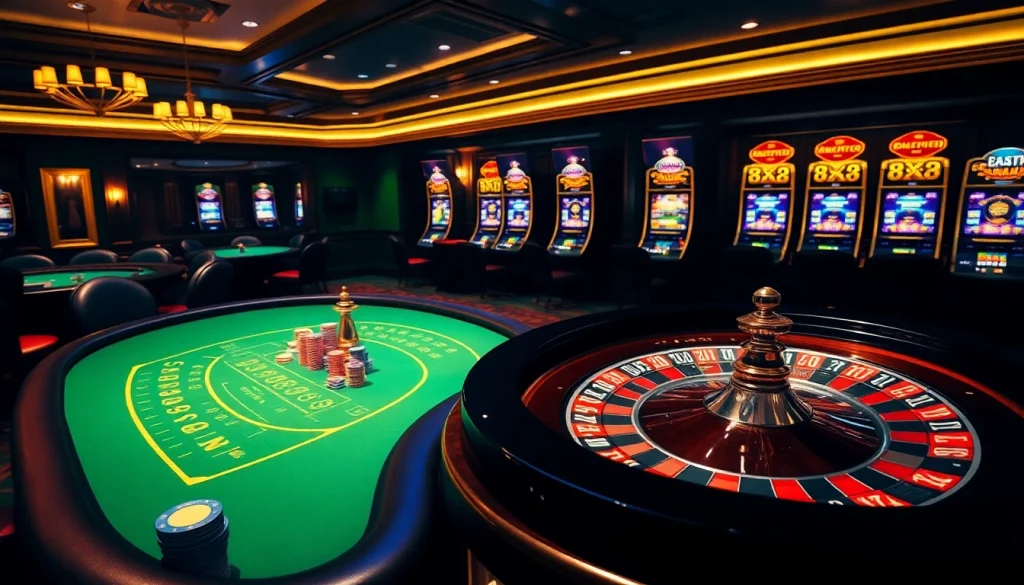 Découvrez l'excitation du casino en ligne France avec des roues de roulette vibrantes et des tables de jeux luxueuses.