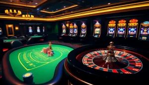 Découvrez l'excitation du casino en ligne France avec des roues de roulette vibrantes et des tables de jeux luxueuses.