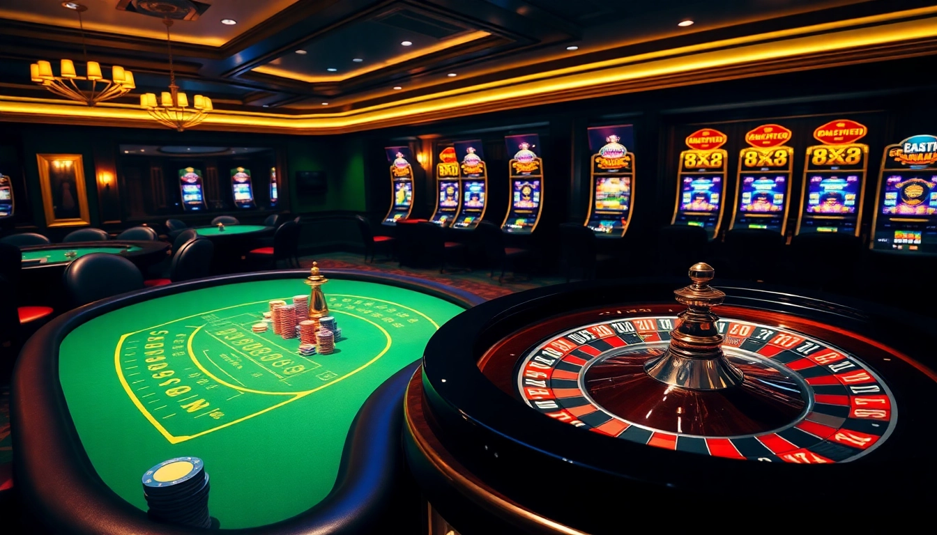 Découvrez l'excitation du casino en ligne France avec des roues de roulette vibrantes et des tables de jeux luxueuses.