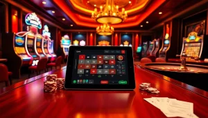 Découvrez l'excitation du casino en ligne français avec des tables de jeu vibrantes et une action de poker luxueuse.