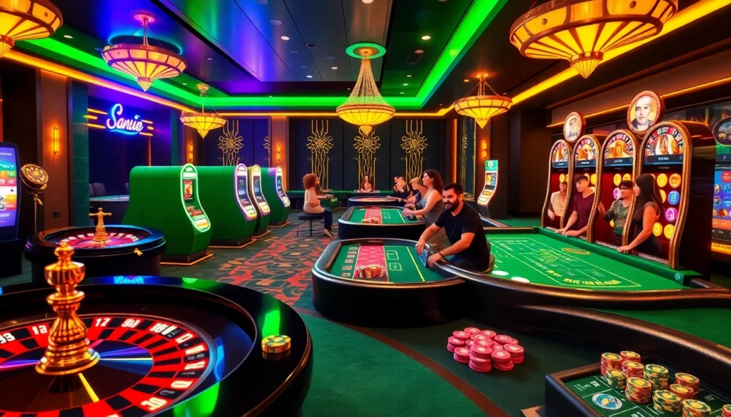 Ressentez l'excitation dans un casino en ligne français de premier plan avec des visuels de jeu vibrants.