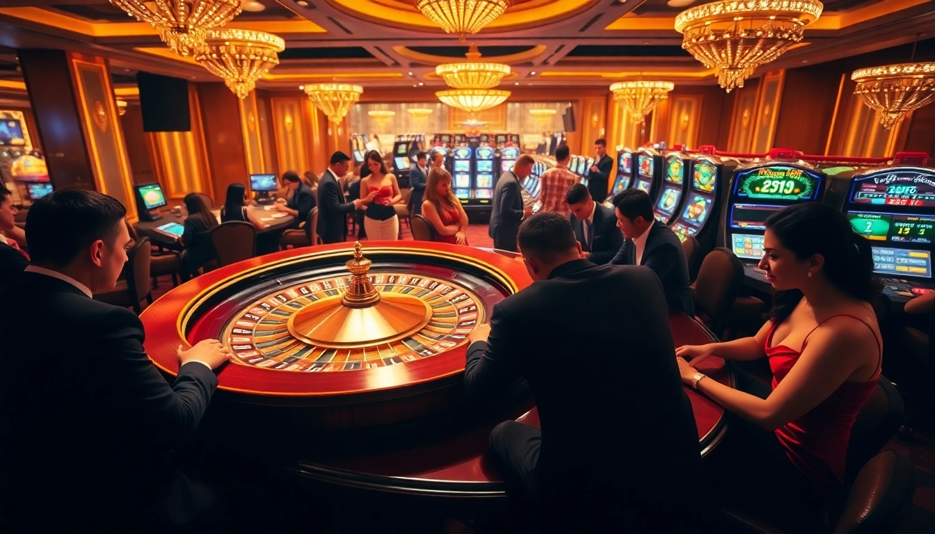 Vivez des sensations fortes à enjeux élevés dans un casino en ligne français luxueux avec roulette et poker.