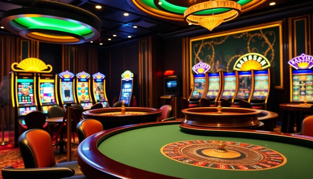 Jeu en ligne passionnant dans un casino en ligne français avec des tables de poker et des roulettes.