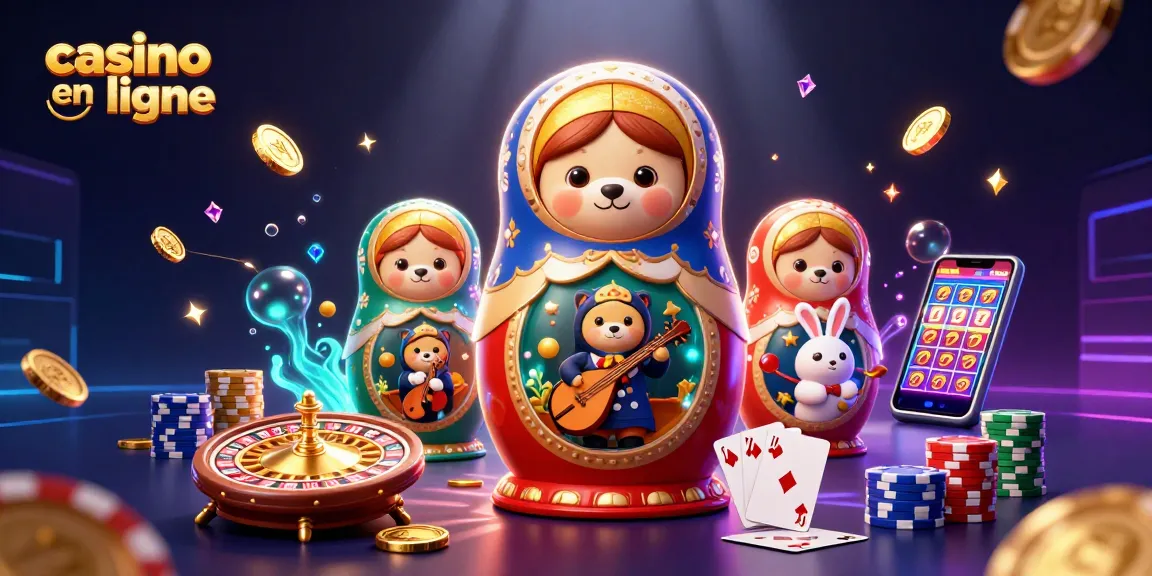 Ne manquez pas de jouer à des jeux de casino en ligne captivants avec cette illustration festive.