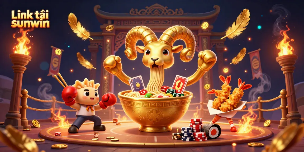 Play and win with Link tải sunwin at the online casino, featuring vibrant 3D characters and dynamic visuals.